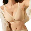 Bras for Women No Underwire Seamless Push Up Full Coverage Supportive Womens Bralettes Everyday Bra (XL)