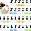 30 Pcs 8.5 oz Foaming Soap Dispenser Plastic Foaming Pump Bottle, Refillable Dispenser with Plastic Pump, Empty Hand Bottles for Liquid Soap, Shampoo, Bathroom,Hotel (Transparent)