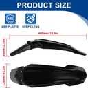 Motorcycle Front Mudguard for Light Bee Dirt Bike, High-Impact ABS Splash Guard Protector Fits for Light Bee X/S, Segway X260 X160, E-Ride Pro SS, Tuttio, Motocross Parts Attachments Board, Black