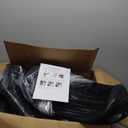 Boat Fenders 4 Pack 10 x 28 Inches Ribbed Center Hole Boat Fenders Bumpers for Docking, Comes with 4 Lines and Pump to Inflate (Black)