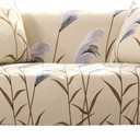 Lamberia Printed Sofa Cover Stretch Couch Cover Sofa Slipcovers for Couches and Loveseats with Two Free Pillow Cases (Reed Flying, Loveseat)