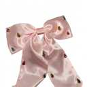 Hair Bows for Women Girls Pink Crystal Witch Hat Crown Hair Clips for Glinda Fans BFF Hair Accessories