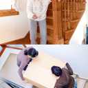 FINEHOUS 6"x40" Non-Slip Stair Treads Tape (15-Pack) - Clear Anti-Slip Indoor Strips