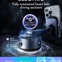 LISEN Electric Retractable Car Phone Mount, iPhone Vacuum Electric Suction Cup Phone Mount, Suction Cup Magnetic Phone Holder, only for Mirror, for iPhone 17 Pro Max Plus 16 15 ~ X, Samsung Galaxy S25