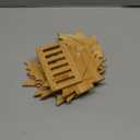 Bamboo Trivets for Hot Dishes, Pots & Pans - 6 Large Heat Resistant Pot Holders Trivet Set with Maple Leaf Design, Non-Slip for Kitchen Countertops & Dining Table