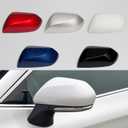 Left Side Mirror Cover Cap Compatible with Camry 2018-2023, Red color Rearview Mirror Cover Cap (Only Fit for Singal Light Type)