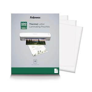 Fellowes Thermal Laminating Pouches, 5mil Letter Size Sheets, 9 x 11.5, 100 Pack, Clear (5743501)