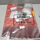 24.4 x 19.7 Inch Christmas Fireplace Decoration Set Included 3D Red Brick Stand-Up- Fake Cardboard Fireplace, 9.8ft Green Garland, LED String Light, Red Bows for Christmas Decor