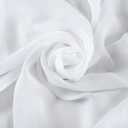 White Chiffon Fabric by The Yard 59" Wide,10 Yards Continuous