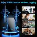2026 WiFi Extender Signal Booster, New Gen Internet Booster for Home, 4X Faster, Covers up to 16,899 sq.ft, Wi-Fi Repeater with Ethernet Port, Wireless Long Range Amplifier, Easy Setup (Black)