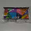 The Dreidel Company Geometric Design Glass Candle Hanukkah Menorah, Handcrafted Design, 11 Inch