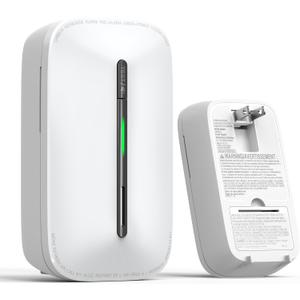 Ecoey Carbon Monoxide Detectors Plug-in with Advanced Electrochemical Sensor 10 Year Carbon Monoxide Detector Foldable Plug with Battery Backup CO Detector for Home and Kitchen FJ146A, 1 Pack