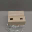 Personalized Wedding Keepsake Box Custom Name Date, Wooden Memory Box Wedding Gift Box for Couples Newlyweds - Customized Gifts for Bridal Shower Anniversary Engagement Christmas (Design 4-White)