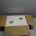 2 Pack 8" Milk Glass Pendant Light Black Schoolhouse Light Fixture Schoolhouse Pendant Light Milk Glass Light Fixture Mid Century Modern Ceiling Light for Bedroom Bathroom Kitchen (Bulb Incl.)