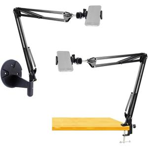 2in1 Wall Phone Mount,Overhead Camera Mount for iPhone Samsung Live Streaming,Baking,Craft,Videos,Online Lessons - Acetaken