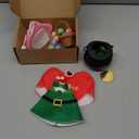 AmazingSpark 3 Set Valentine's Day Mini Desk Goose Outfit 7 Inch St. Patrick's Day Easter Magnetic Goose Statue Key Holder Romantic Clothe for Magnetic Duck Statue Table Desk Key Holder Decor