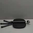 Yayayo Hold 440 lbs Folding Canes with Seat Walking Stick Height Adjustment Cane Seat Capacity Frosted Handle with Magnetic Therapy Stone Crutches Stool (Square LED)