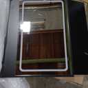 COMHOMA Makeup Vanity Desk with Mirror and Lights, Vanity Table and Chair Set with 4 Drawers and Charging Station, Bedroom Dresser LED Mirror Stepless Dimmable & 3 Color Modes Adjustable, Black