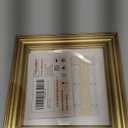 VIOLABBEY 6x6 Picture Frame Gold, Vintage Photo Frames Square, Fits Pictures 4x4 with Mat or 6 x 6 without Mat, Display for Tabletop and Wall