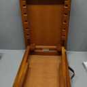 Foldable Dog Ramp for Couch, Small Dog Ramp for Bed Pet Ramps for Small Dogs Indoor, 4 Adjustable Height from 13.6" to 21", Stable Pet Steps with Non-Slip Pad, Use for Low Bed Couch Stairs, Walnut