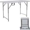 4ft Folding Table Outdoor Picnic Table Barbecue Camping Tables Courtyard Leisure Portable Tables Balcony Table