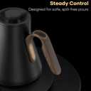 Cocinare FLOW B9 Gooseneck Electric Kettle, Precise Temperature Control for Pour-Over Coffee & Tea Brewing, Stainless Steel Interior, Rapid Heating for Boiling Water 0.9L (Goya Walnut)