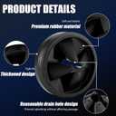 3 3/8" Garbage Disposal Splash Guard Sink Baffle QCB-AM Replacement for InSinkErator Evolution Series, Upgraded Funmit Removable Quiet Collar Drain Plugs, Garbage Disposer Accessories, Black