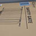 29"-51" Baby Gate for Stairs, Auto Close Stroller Friendly Dog Gate Indoor for Doorways, Pressure Mounted Baby Gate, Easy Walk Through Gate for Children & Pets, White (29-51"Wide, 28"Tall)