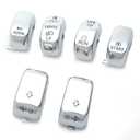 Hand Control Chrome Switch Caps Kit for Harley Sportster XL Dyna Softail Road King 1996-2013