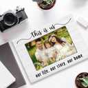 Family 4x6 Picture Frame, Family Reunion Gifts for Christmas Photo Frame, This Is Us Our Life Story Our Home Wooden Picture Frames for Wall or Tabletop Display