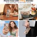 Case for iPhone 14 pro max, with Invisible Magnetic Stand, Mil-Grade Drop Protection, Non-Slip, Anti Fingerprint Anti Scratch, Shockproof Matte Phone Case (Brown)
