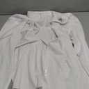 Men's Long Sleeve Button Up Shirts Solid Slim Fit Casual Business Formal Dress Shirt (XX-Large, White)