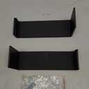 Mind and Action Solid Aluminum Snowboard Rack,Ski Wall Mount Display,Home and Garage Snowboard Storage (Black 1 Pair)