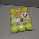 Nobleza Dog Tennis Balls 12 Pack, 2.5 Floatable Squeaky Tennis Ball for Small Medium Dogs, Training Safe Natural Rubber Squeaky Dog Balls for Dogs to Fetch Exercise, Yellow