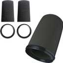 Microphone Cover and Retaining Ring for Shure SM7B, SM7A, SM7dB, MV7 Mic Pop Filter Windscreen Rerplacement - 2 Pack