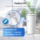 Waterdrop AQ-4125 Shower Filter Replacement for Aquasana AQ 4125, AQ-4100, AQ-4105, AQ-4100NSH, AQ-4105CHR Shower Water Filter System, Jonathan Product Beauty Shower Filter, Pack of 2