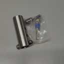 Stainless Steel Trailer Jack Drill Adapter with 2 Pcs 1/2 inch Socket Adapter Bit, Compatible with 1 Inch Jack Drive Shaft (Long Style Silver)