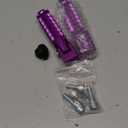 XINGWU M8 Motorcycle Foot Pegs 90 Degree Foldable Bike Pegs CNC Anti-Skid Universal for Super 73 Yamaha Honda Suzuki Aprilia Electric Car Motorbike Scooter Mini Bike Ebike Dirt Bike Go Kart (Purple)