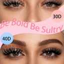 10 x DIY Lash Extensions 30D+40D Natural Volume False Eyelashes Soft Black Imported Lashes Lightweight Individual Cluster Lashes for Everyday Wear at Home Application (280 pcs, 9-16mm, 30D+40D)