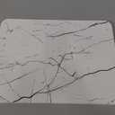 Stone Dish Drying Mats for Kitchen Counter (16x12In), Quick Dry Dish Drying Mat with Anti-Slip Pad, Absorbent Stone Dish Drying Mat, Match Any Countertop, White marble style, BPA Free, Designed in USA