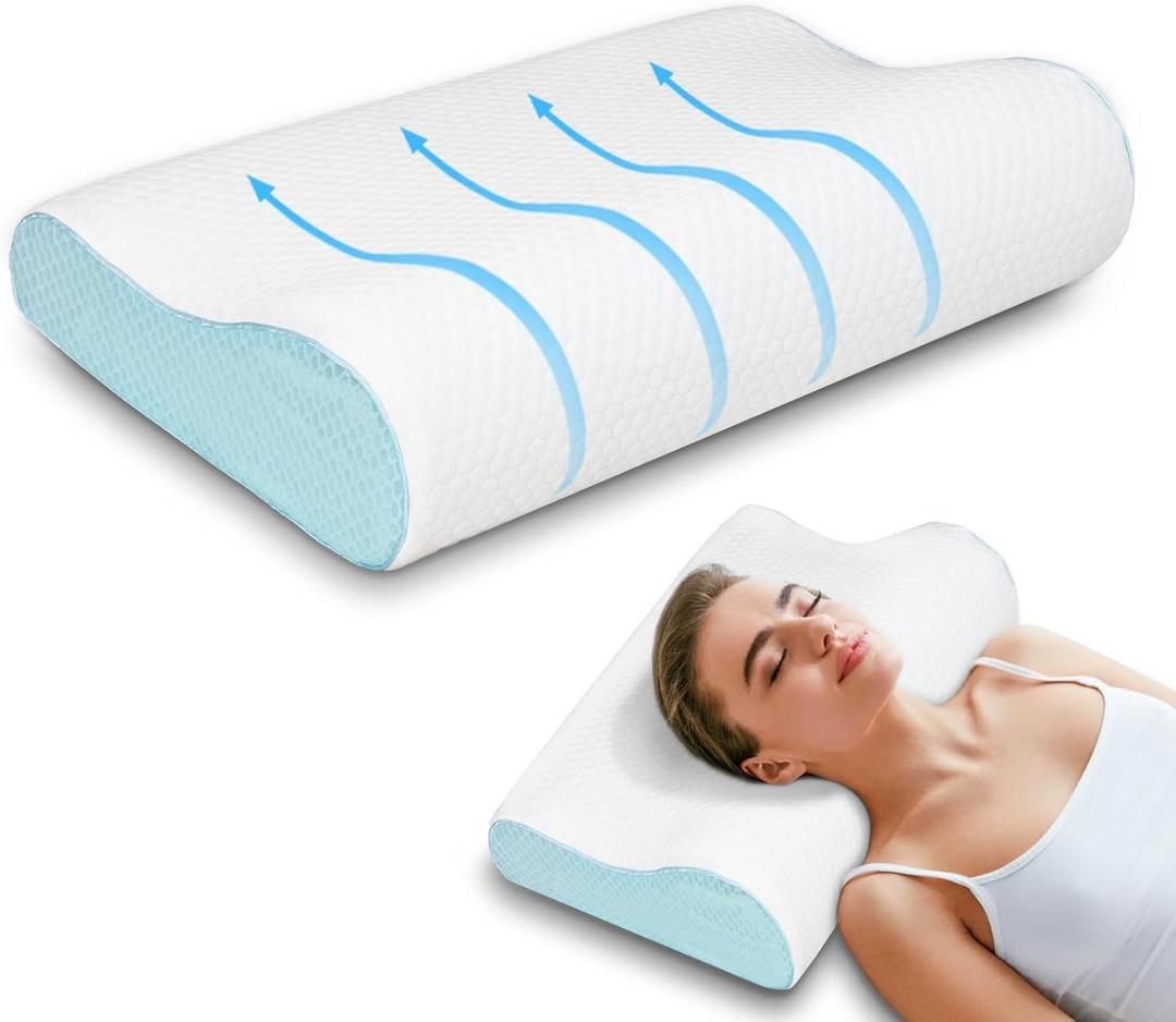 Enighs Pillow for Sleeping, Ergonomic & Cervical Pillow for Neck Support & Relie