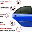 Car Window Shades, 2 Pack Breathable Mesh Side Sun Stretch Screens for Baby/Camping Heat Block UV Protection, Back Covers Car, Truck, SUV, Van-(Large 49"x22")