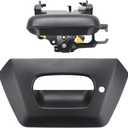 Black Tailgate Door Handle and Bezel Compatible with 2002-2006 Chevy Vehicle Avalanche 1500 2500 Pickup Trunk, Replace#15086873 19209650 335-50040-367