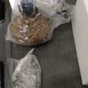 Table Lamp Base Replacement, Dark Bronze Finish, Resin, 6x11 Inch, Fit for 6, 8, 10 Inch Tiffany Style Stained Glass Lampshade (W6X11 inch)