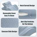 Multi Functional Sleeping Pillow, Ergonomic Body Support pad, Used for Side Lying, backrest, and Prone Lying (Blue)