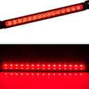 Third 3rd Brake Light LED for 2001 2002 2003 2004 Nissan Pathfinder, High Mount Rear Brake Lights Assembly for 01 02 03 Infiniti QX4, Waterproof Center Cab Lamp Stop Light (Black)