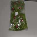 17 Inch Christmas Tree Picks, 6 PCS Lime Green Furry Curly Stems with Red Glitter Balls, Flexible Christmas Tree Topper Decorations for Holiday Arrangements, Wreaths & Table Christmas Decor