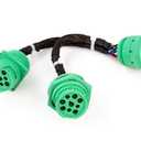 YPP TYPE2 SAE J939 Splitter Y Cable 9pin Data Power Extension Cable for Truck ELD GPS Tracker Diagnostic Tools