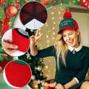 Kenning 6 Pcs Christmas Hat Baseball Cap Funny Adjustable Santa Hats Adult Reindeer Caps Ugly Sweater Hat for Men Women Holiday (Sweater Style)