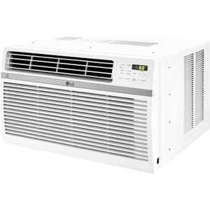 LG 12,000 BTU Smart Window Air Conditioner, 115V, AC Window Unit for Rooms up to 550 Sq. Ft., Perfect for Kitchen or Living Room, Phone & Voice Control, Works with LG ThinQ, Amazon Alexa, Hey Google (Bright White)